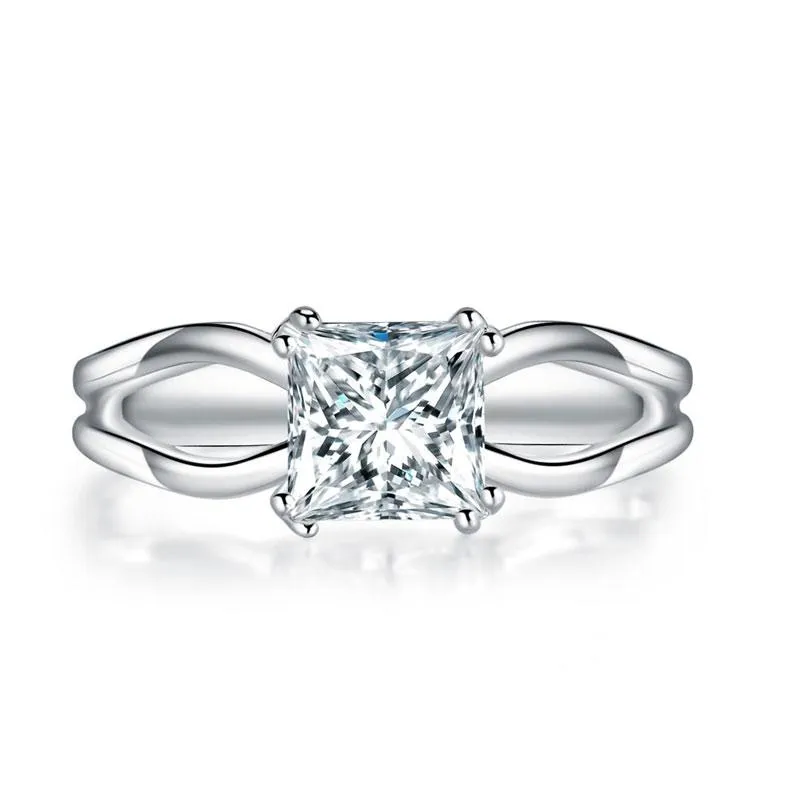 1 Carat Princess Cut Promise Ring