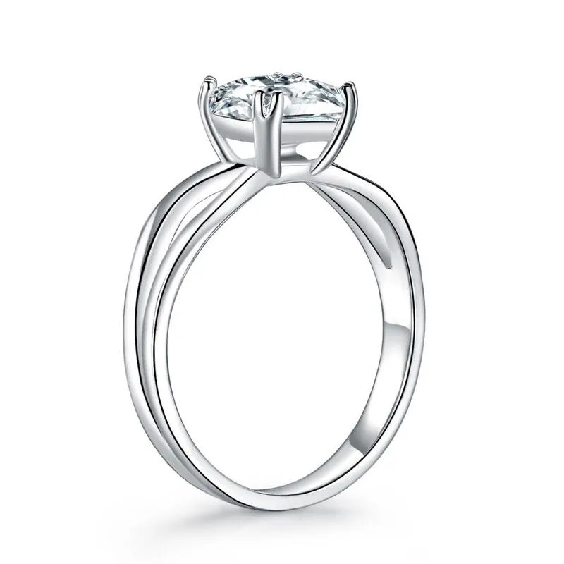 1 Carat Princess Cut Promise Ring