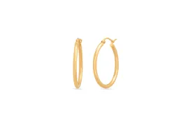 1" Skinny Hoop Earrings