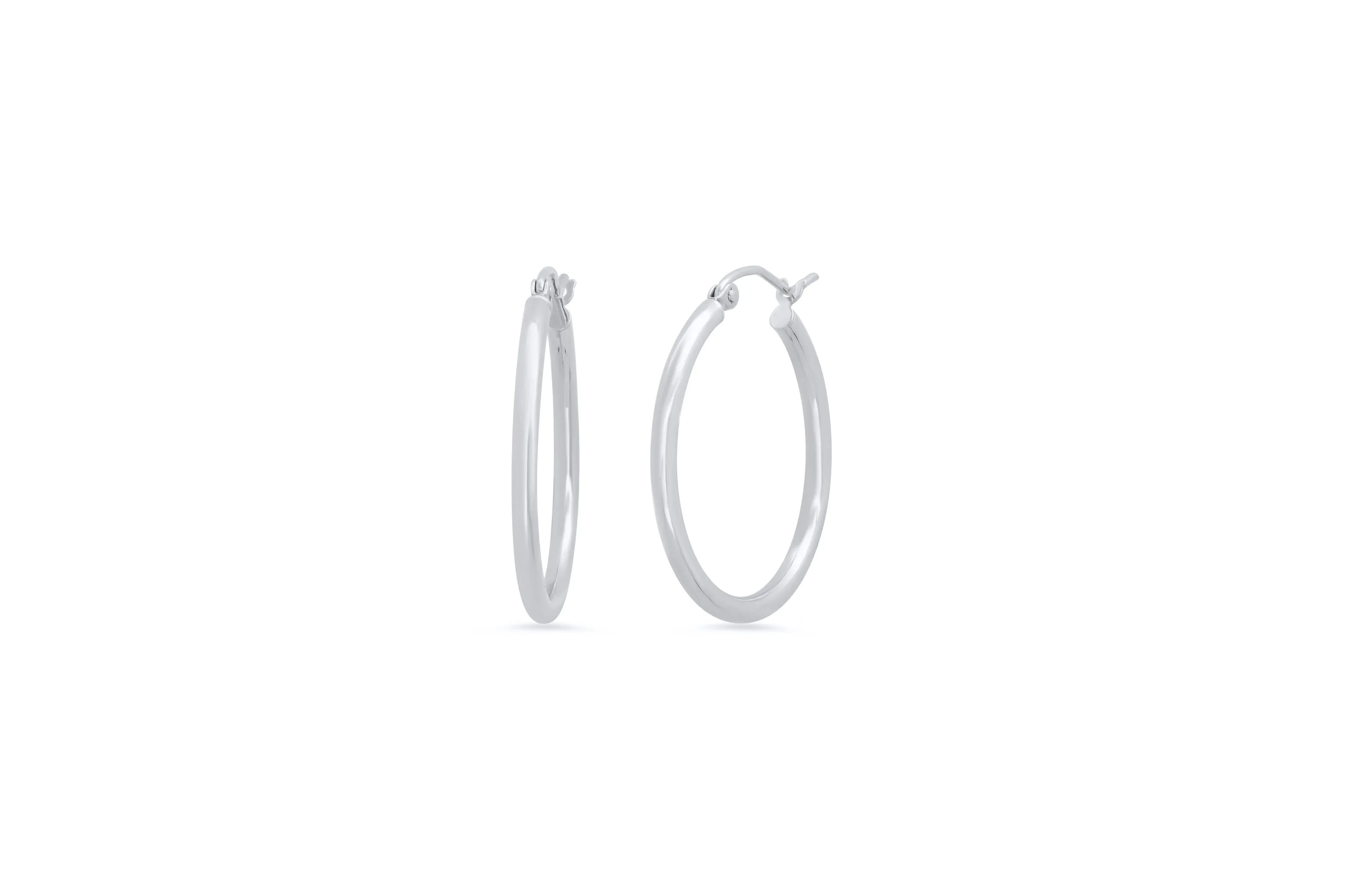 1" Skinny Hoop Earrings