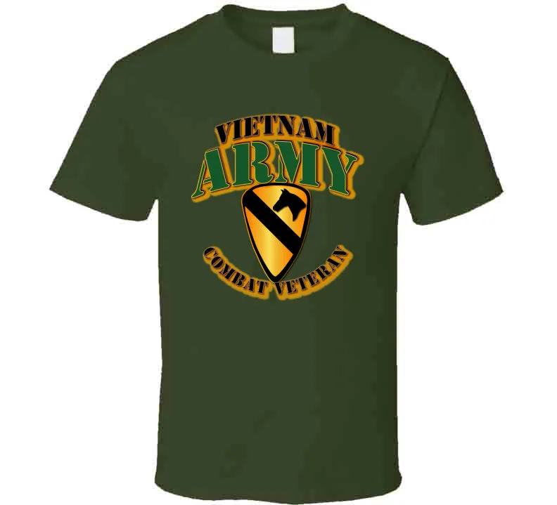 1st Cavalry, Vietnam, Combat Veteran - T Shirt, Hoodie, and Premium