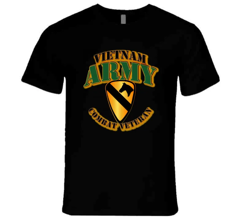 1st Cavalry, Vietnam, Combat Veteran - T Shirt, Hoodie, and Premium