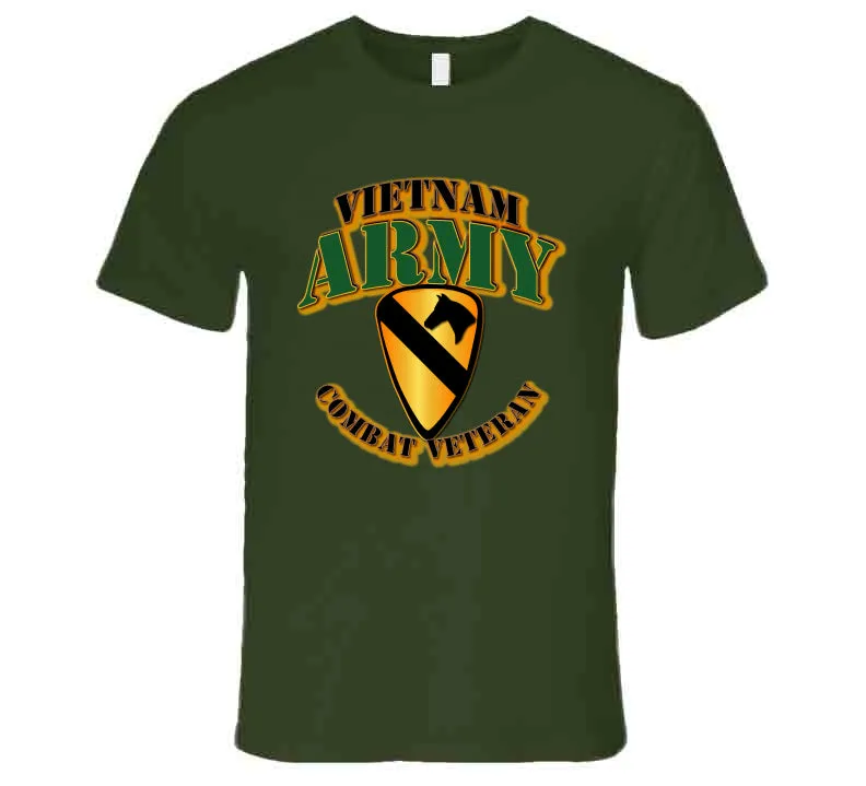 1st Cavalry, Vietnam, Combat Veteran - T Shirt, Hoodie, and Premium