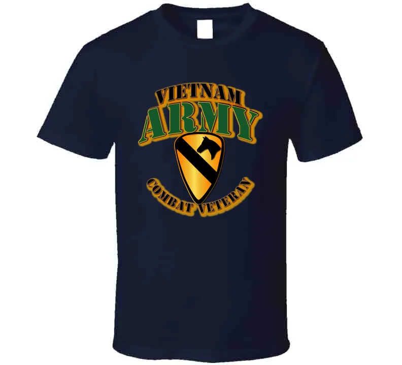 1st Cavalry, Vietnam, Combat Veteran - T Shirt, Hoodie, and Premium