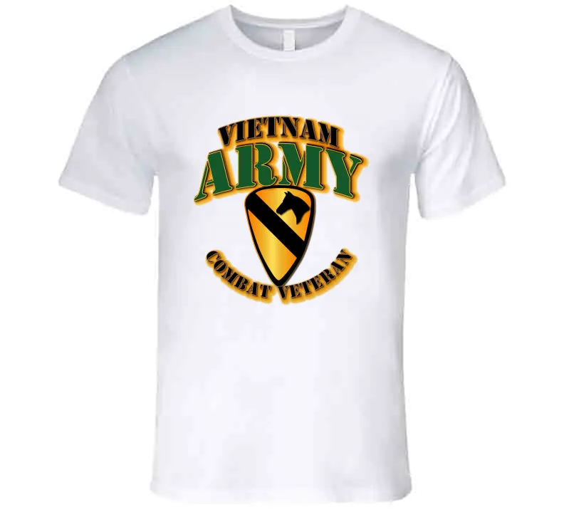 1st Cavalry, Vietnam, Combat Veteran - T Shirt, Hoodie, and Premium