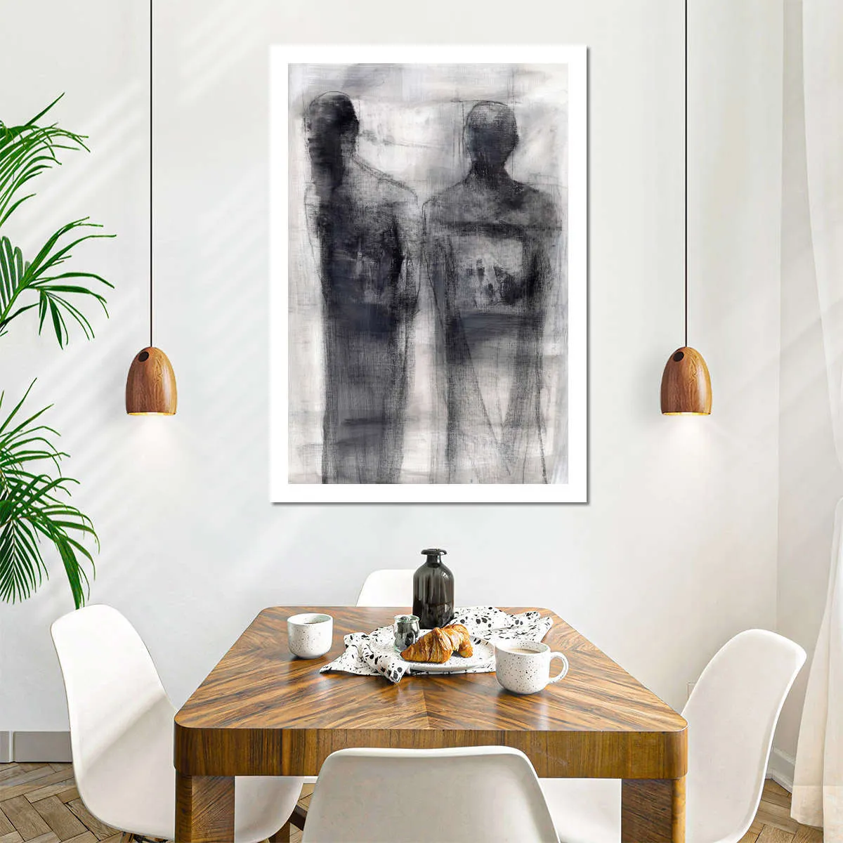 2 Figures Study II Wall Art