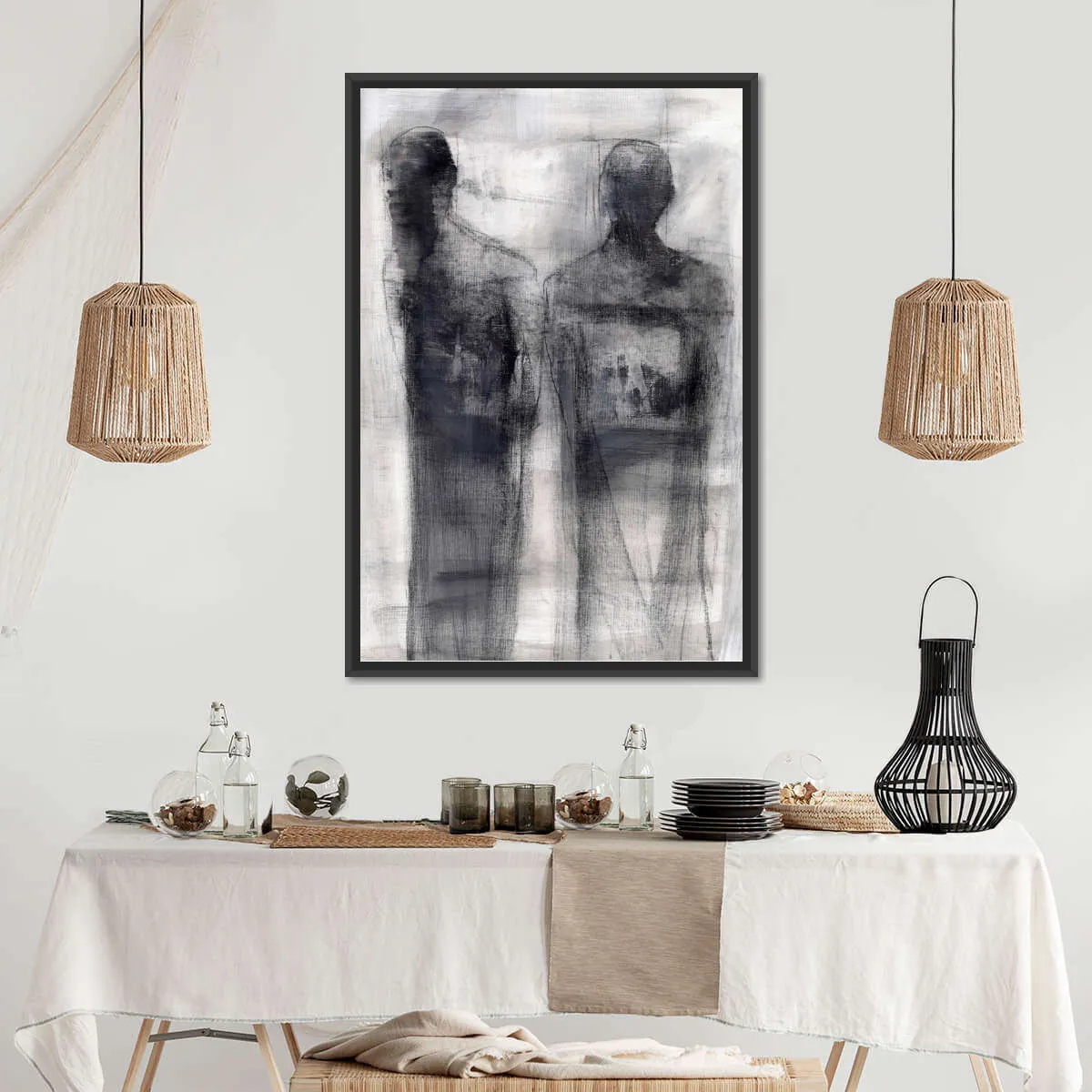 2 Figures Study II Wall Art