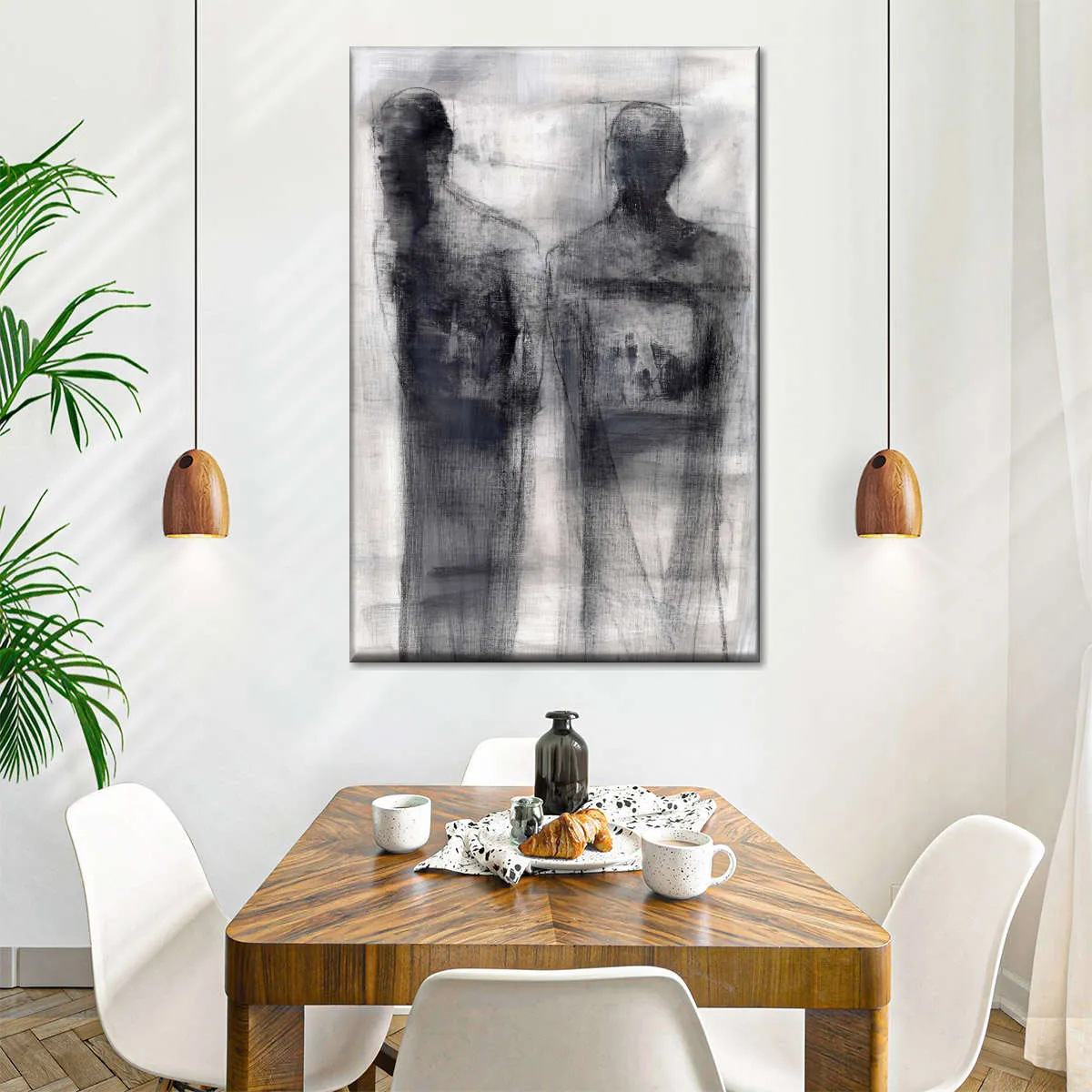 2 Figures Study II Wall Art