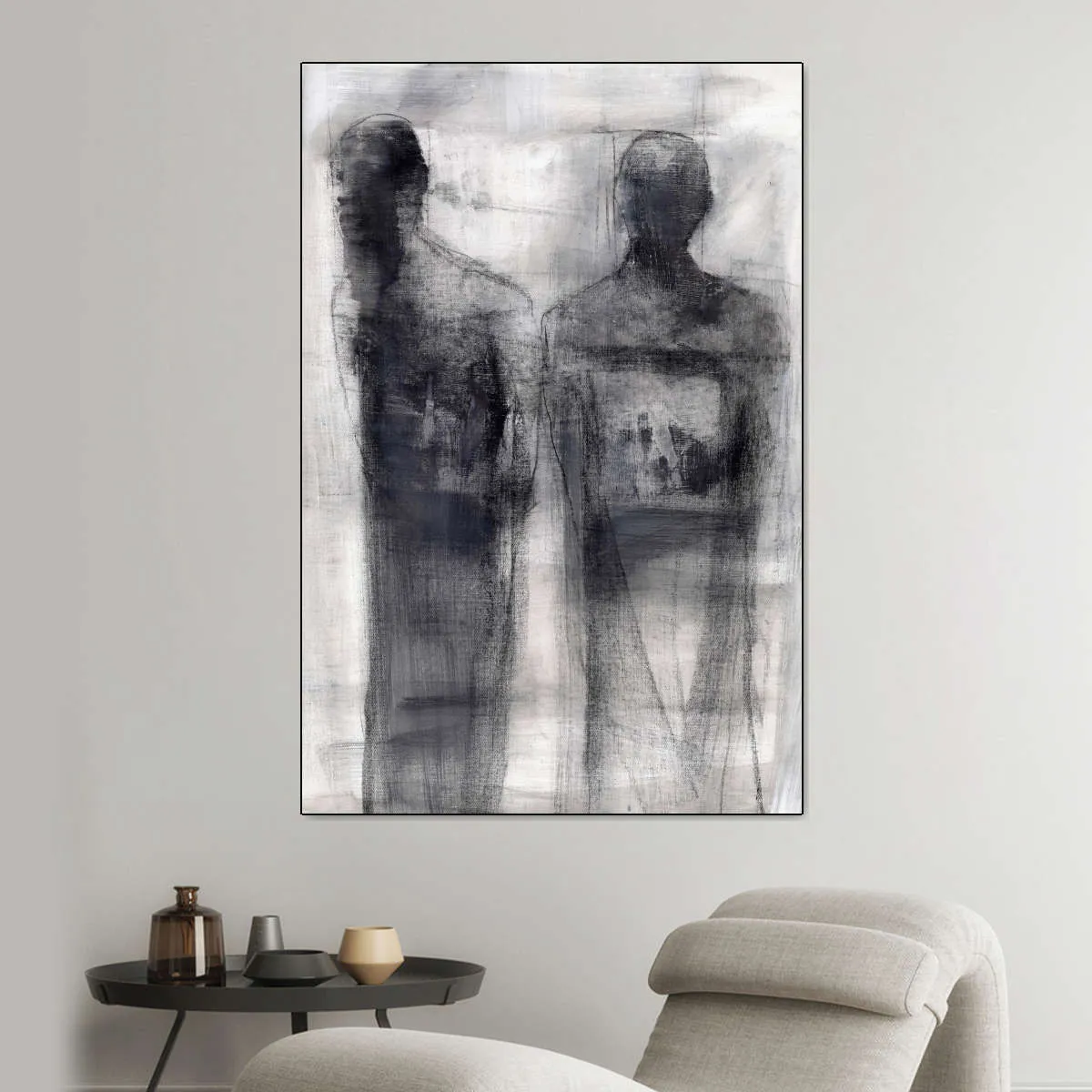 2 Figures Study II Wall Art