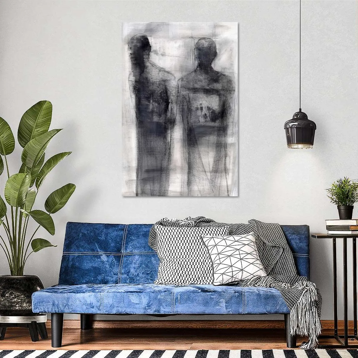 2 Figures Study II Wall Art