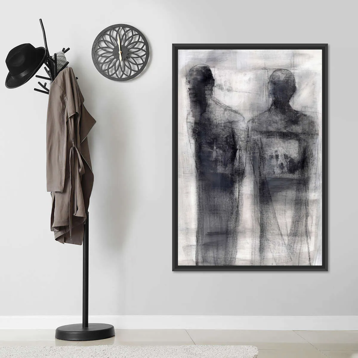 2 Figures Study II Wall Art