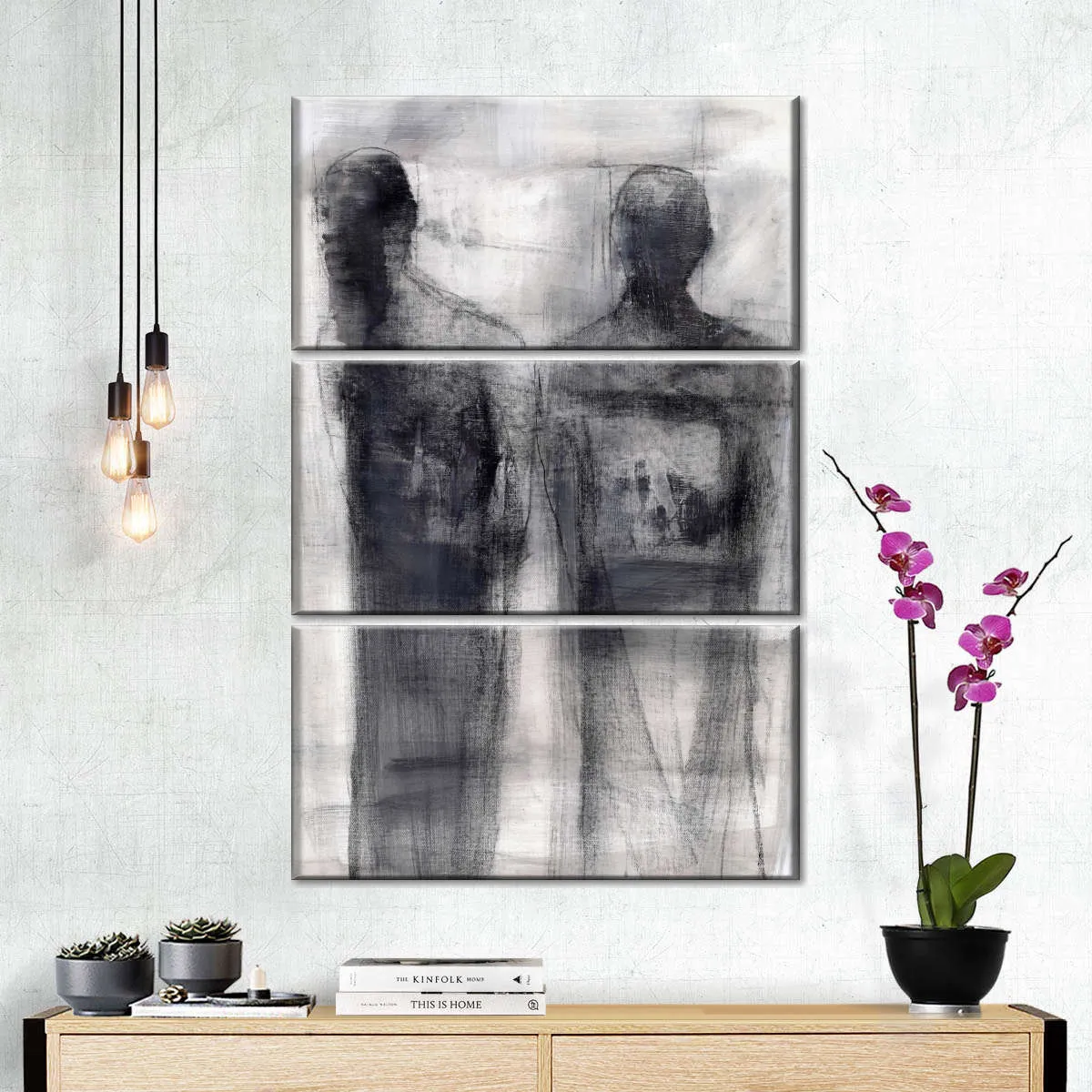 2 Figures Study II Wall Art