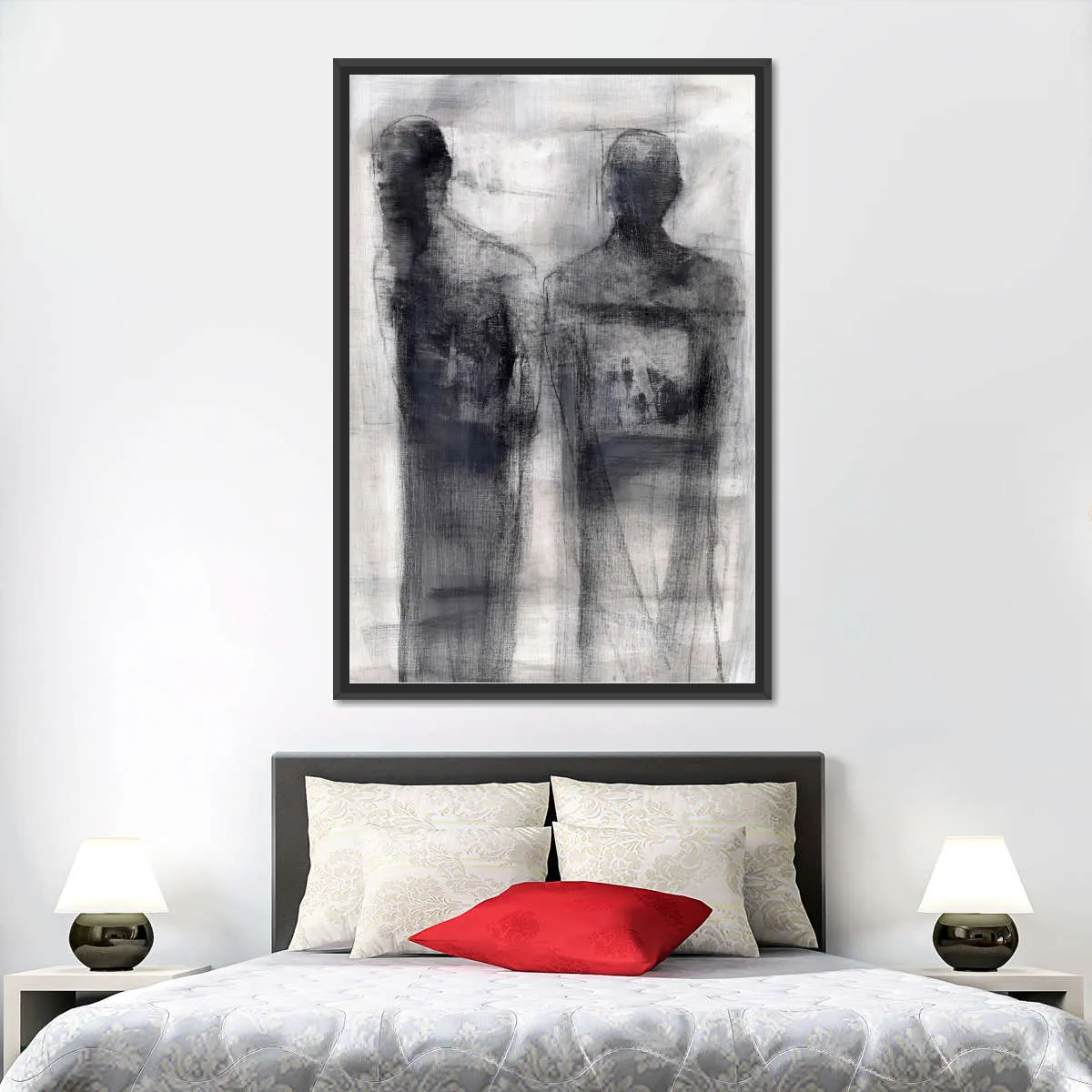 2 Figures Study II Wall Art