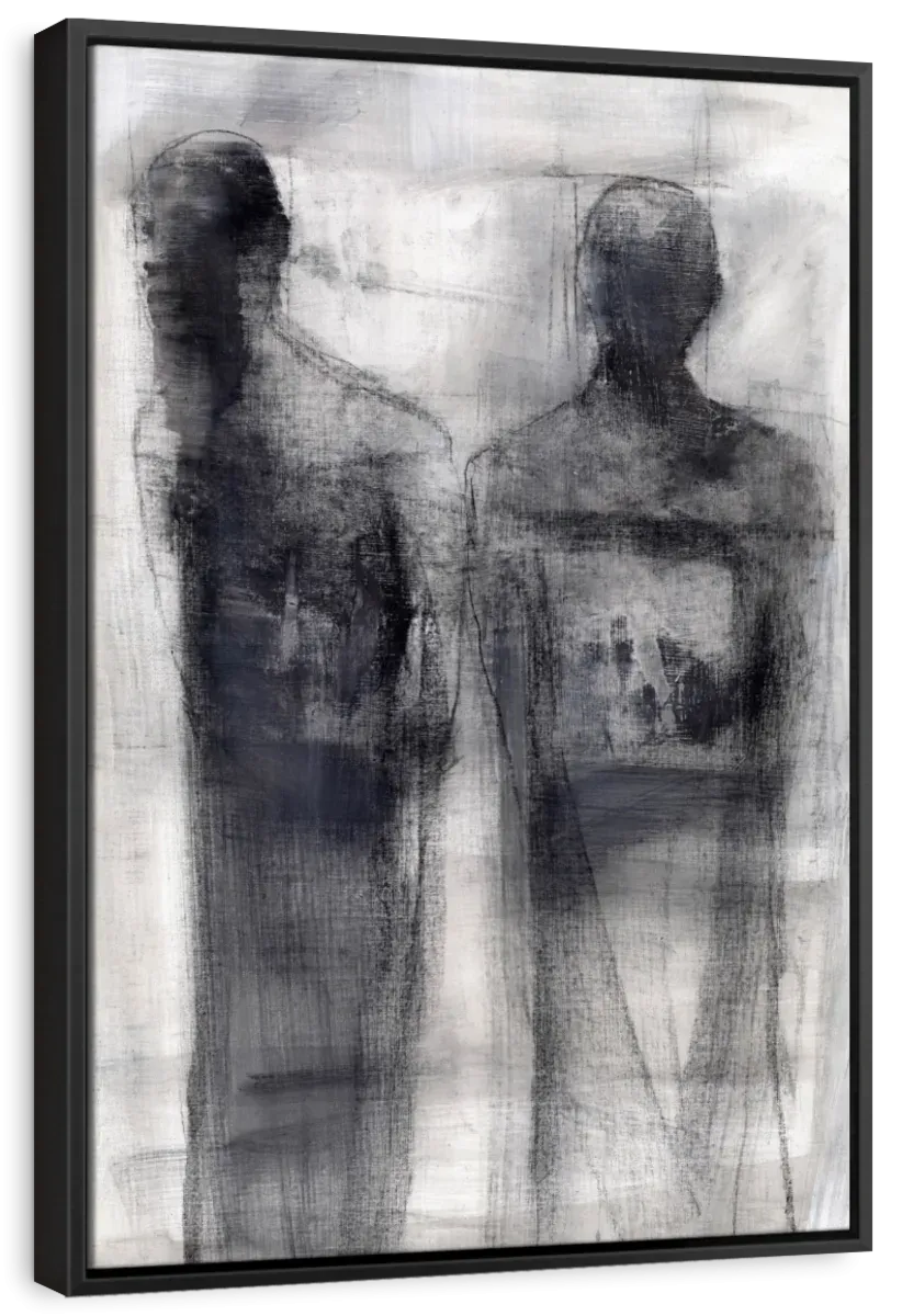 2 Figures Study II Wall Art