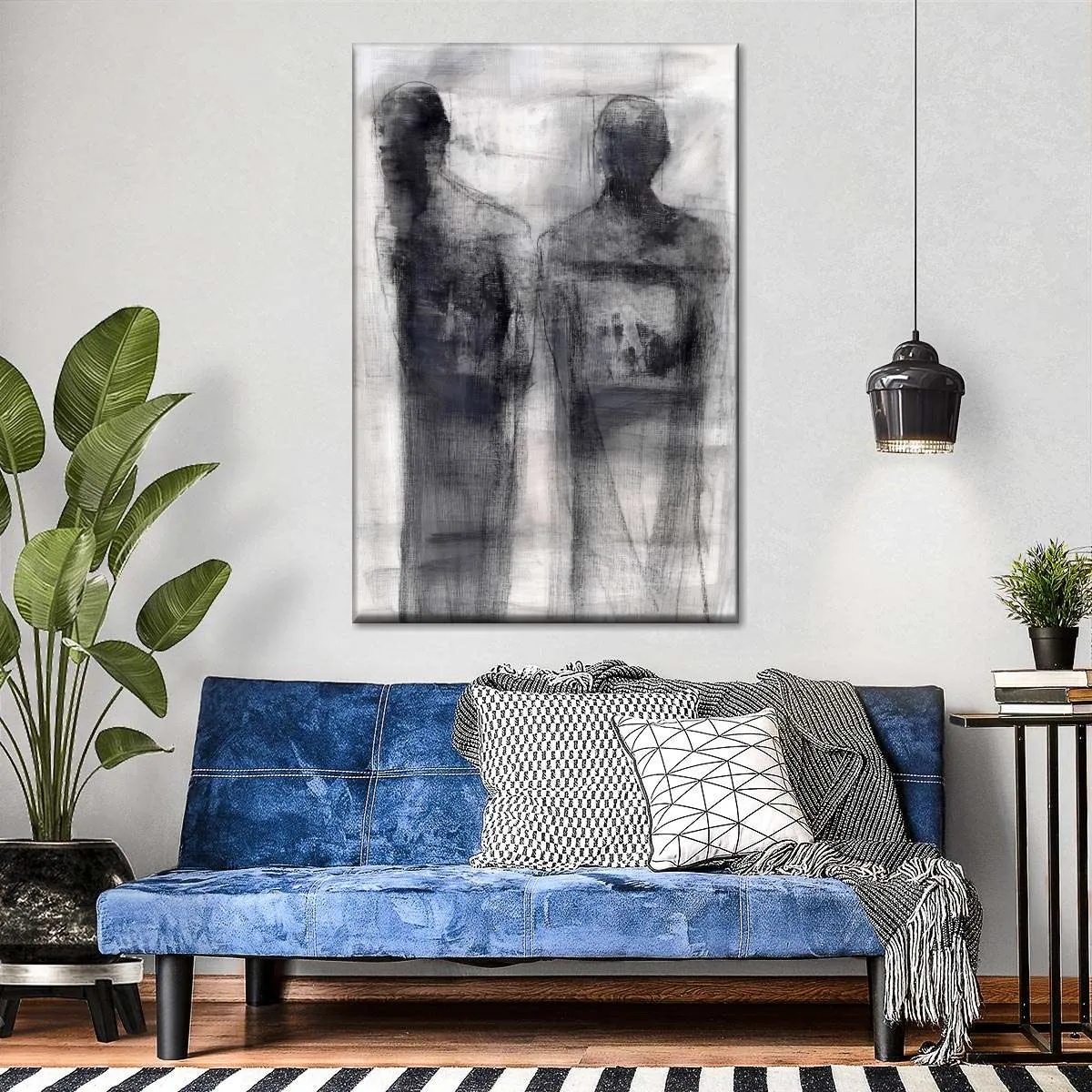 2 Figures Study II Wall Art