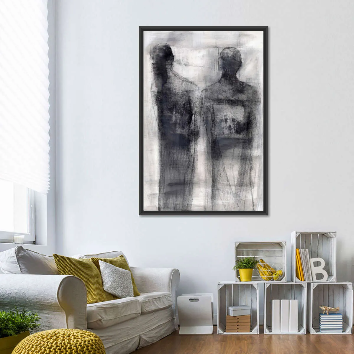 2 Figures Study II Wall Art