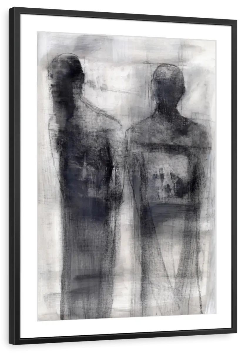 2 Figures Study II Wall Art