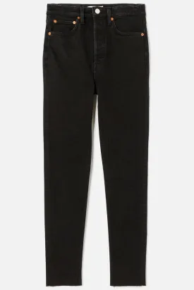 90s Ultra High Rise Skinny Jean - Noir