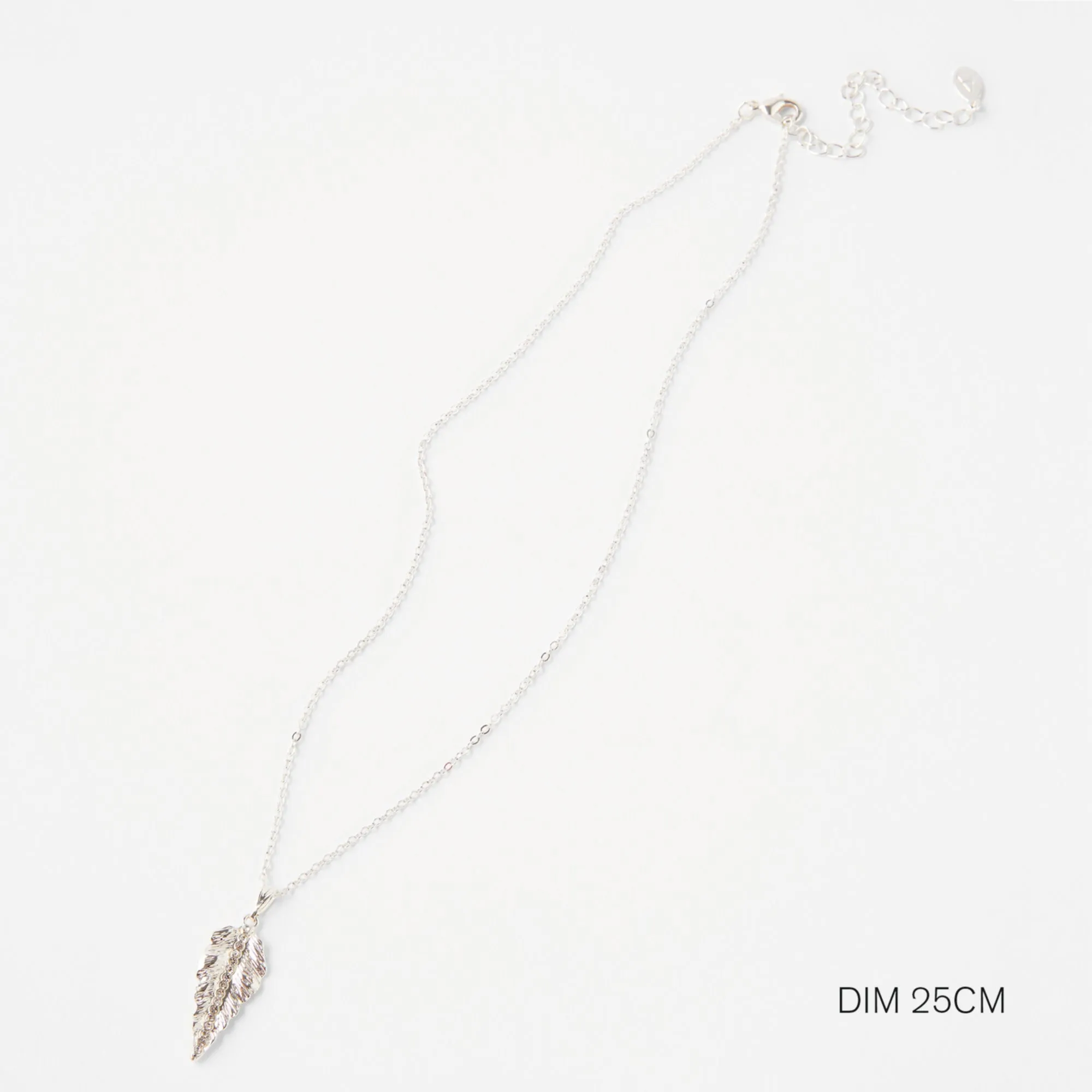 Accessorize London Dfg Pave Leaf Pendant