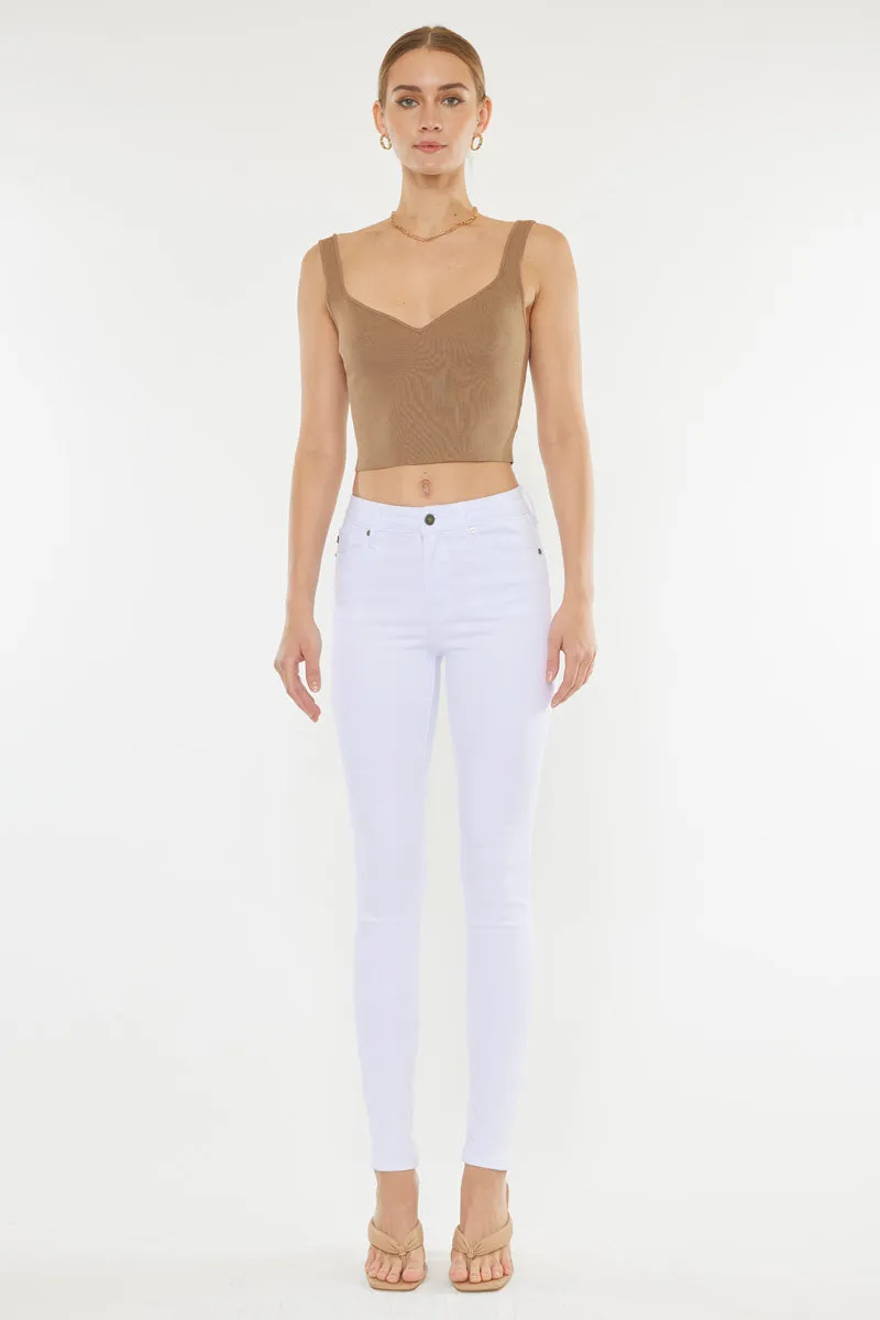 Alabaster High Rise Super Skinny Jeans