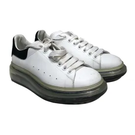 Alexander McQueen/Low-Sneakers/EU 38.5/Nylon/WHT/BLACK DETAIL SEE THROUGH SOLE