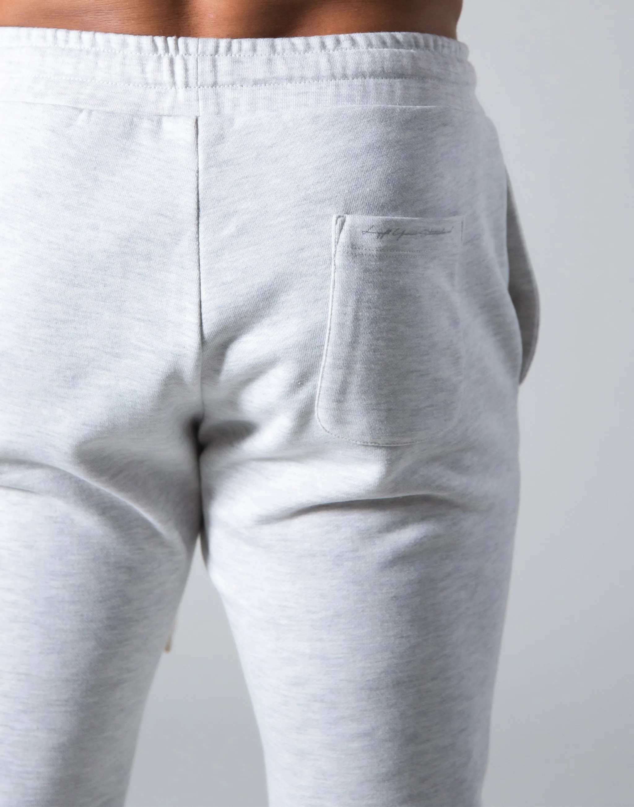 Angle Wide Line Sweat Pants - Grey