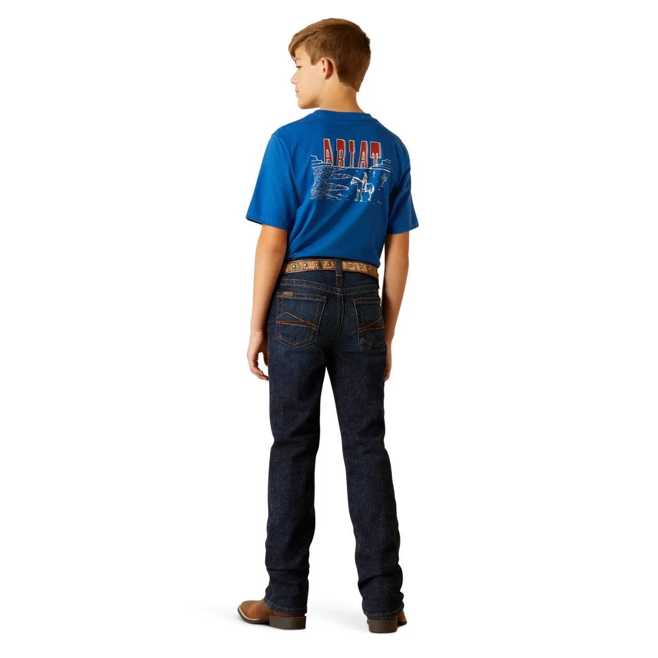 Ariat Boy's B5 Slim Romeo Mineral Blue Straight Leg Jeans 10051863