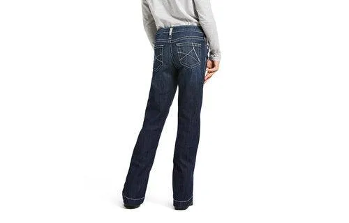 Ariat Girl's Trouser Mid Rise Stretch Ella Wide Leg Jean