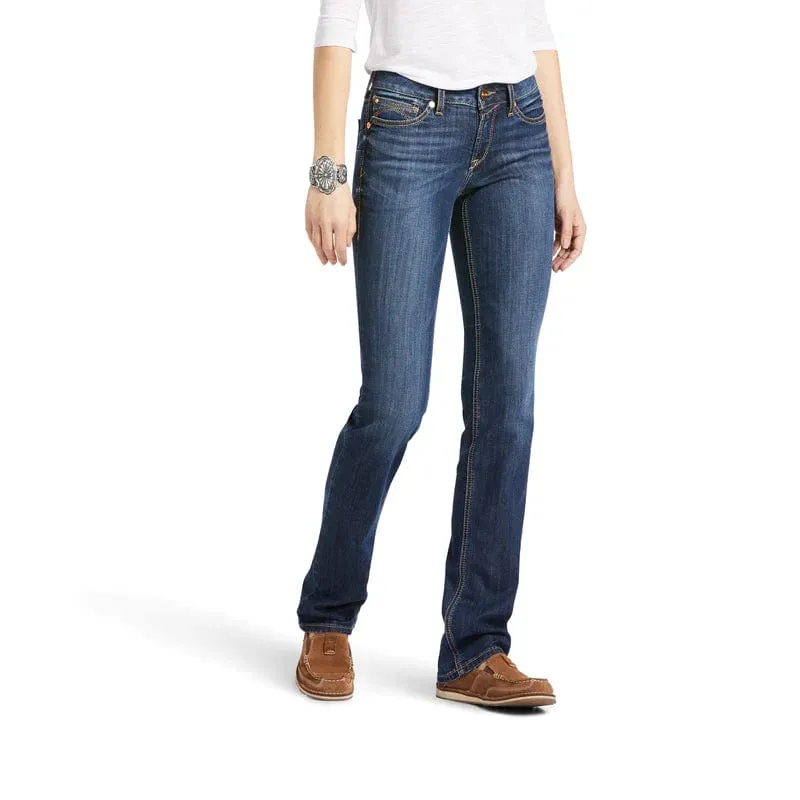 Ariat Jeans Womens Analise Real Perfect Rise Straight Leg Burbank