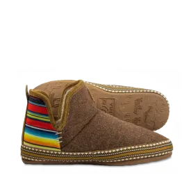 Ariat Ladies Fleece Brown & Serape Stripe Bootie Slipper AR2238-211