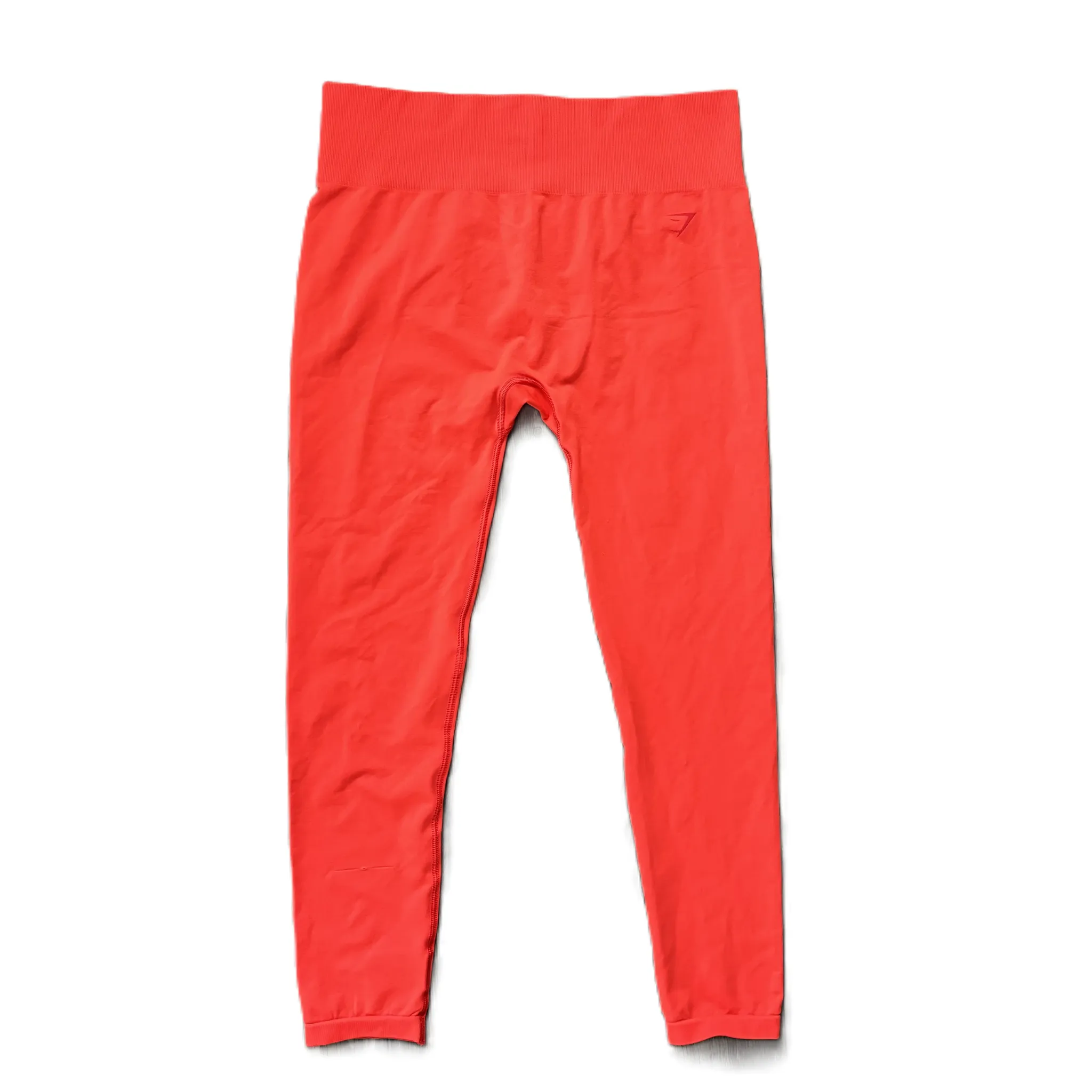 Athletic Leggings By Gym Shark In Orange, Size: L