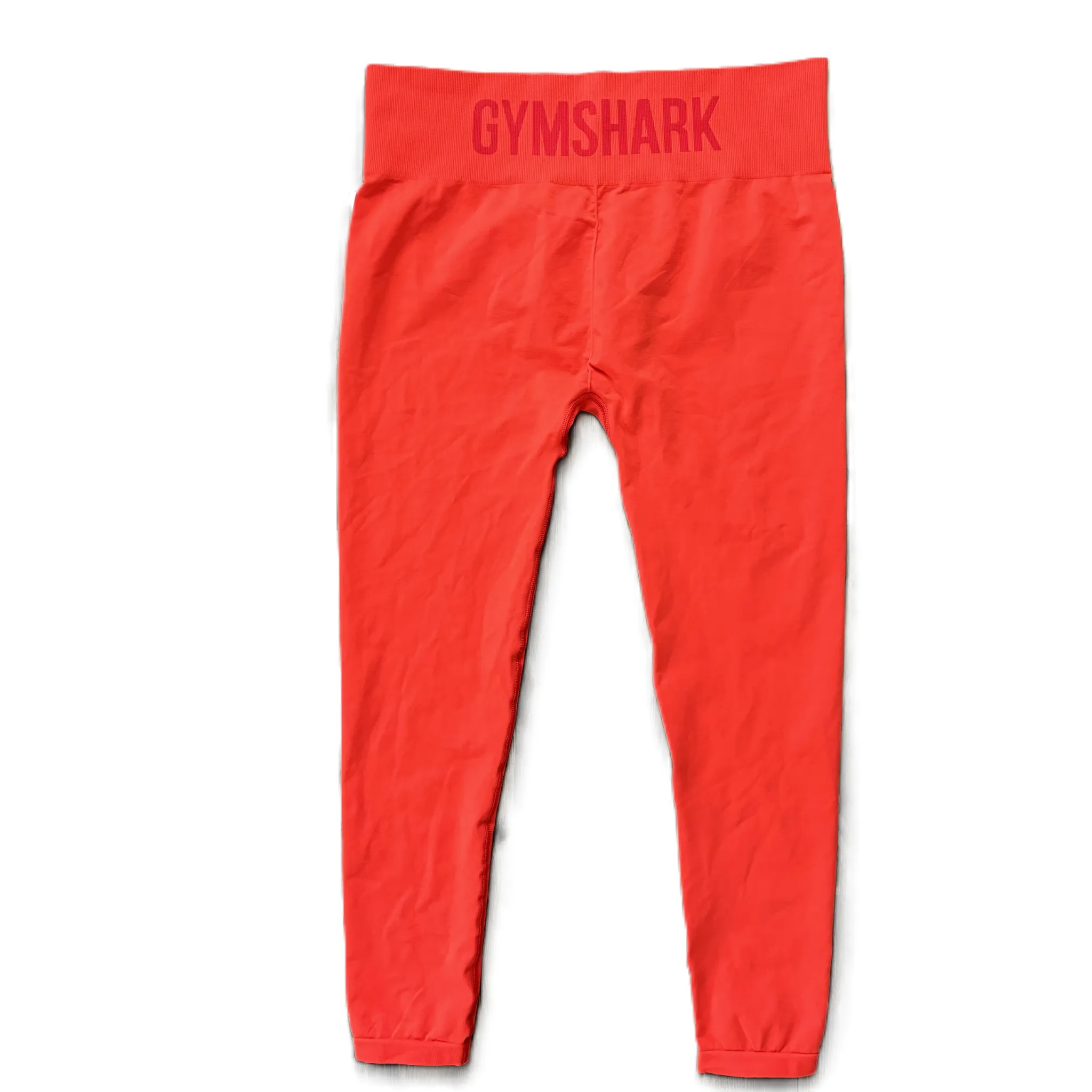 Athletic Leggings By Gym Shark In Orange, Size: L