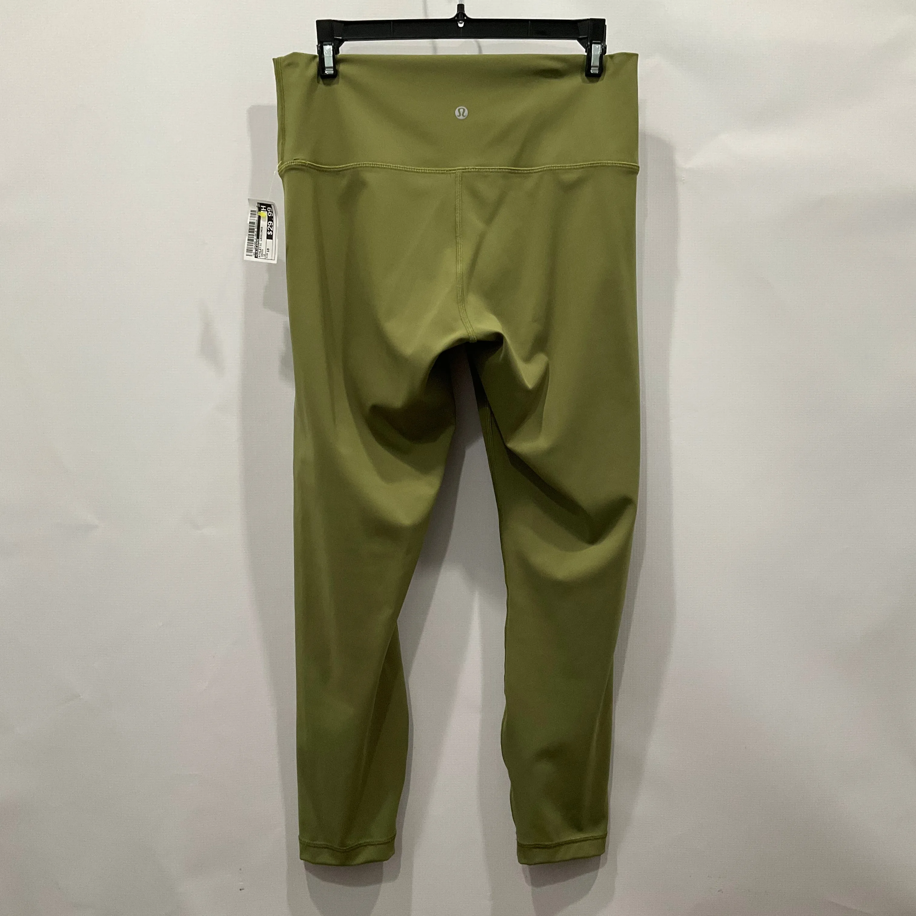 Athletic Leggings By Lululemon In Green, Size: 10