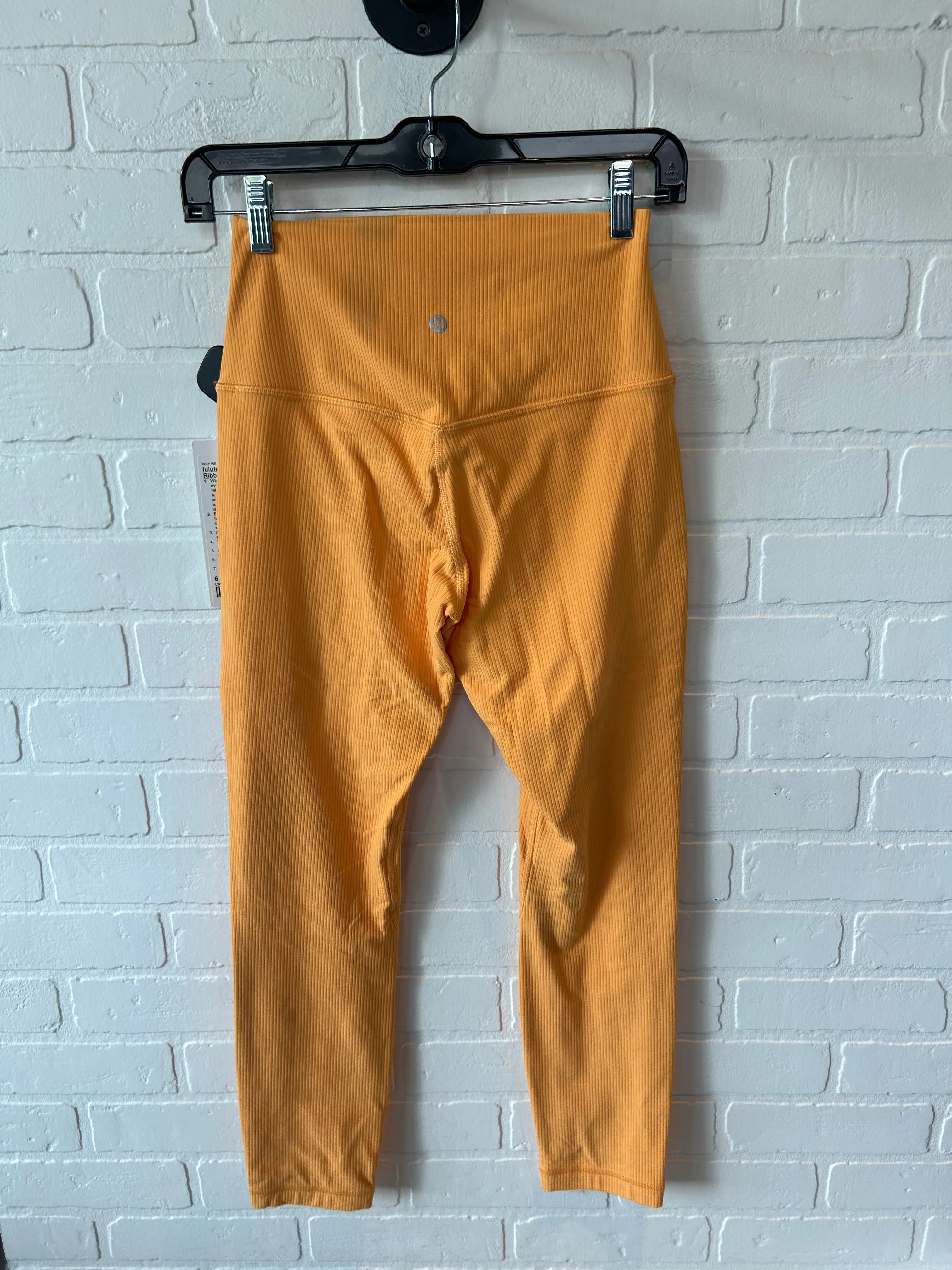 Athletic Leggings By Lululemon In Orange, Size: 6