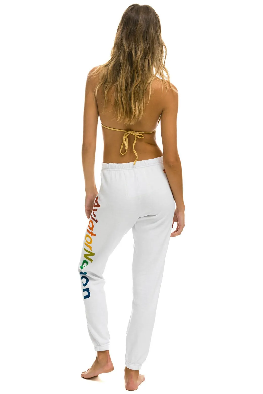 AVIATOR NATION SF - SWEATPANTS WHT