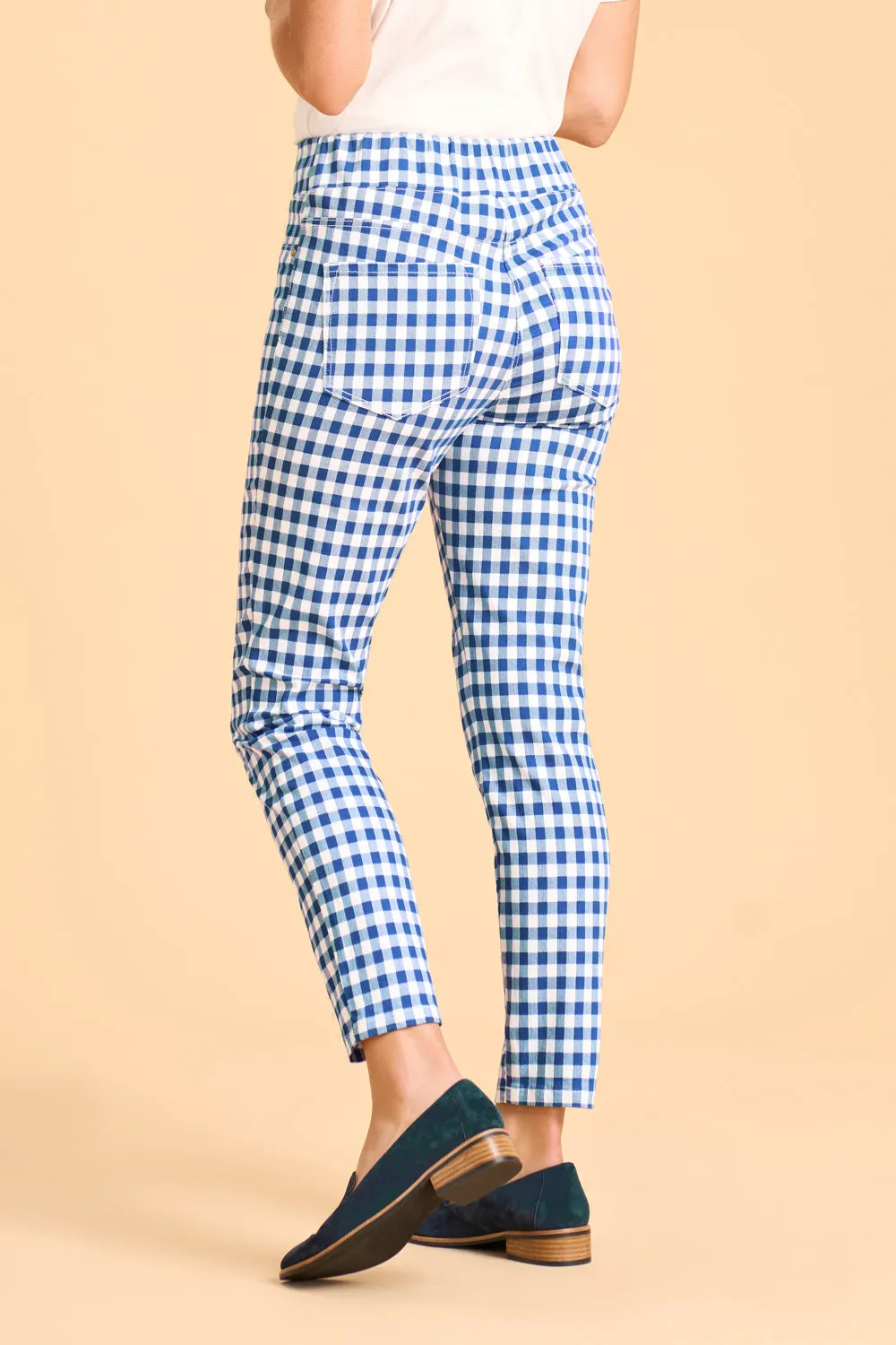 Bengajean® 7/8th Skinny Leg - Azure Gingham