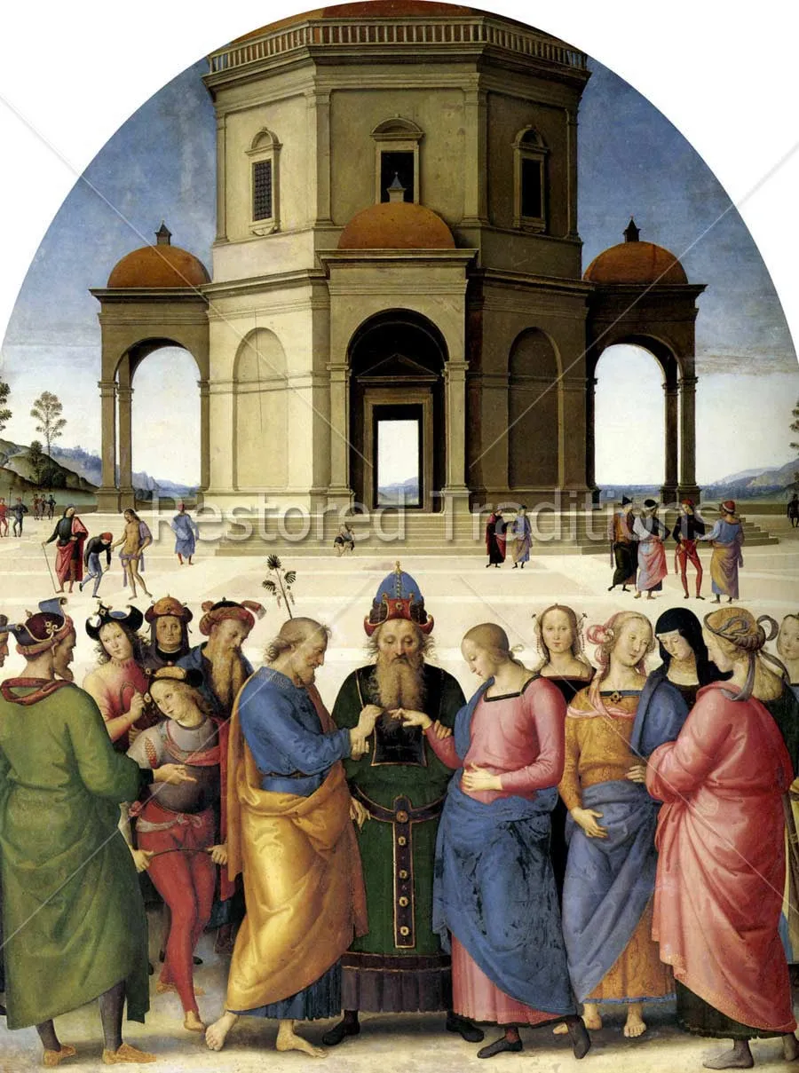 Betrothal of the Virgin – Perugino