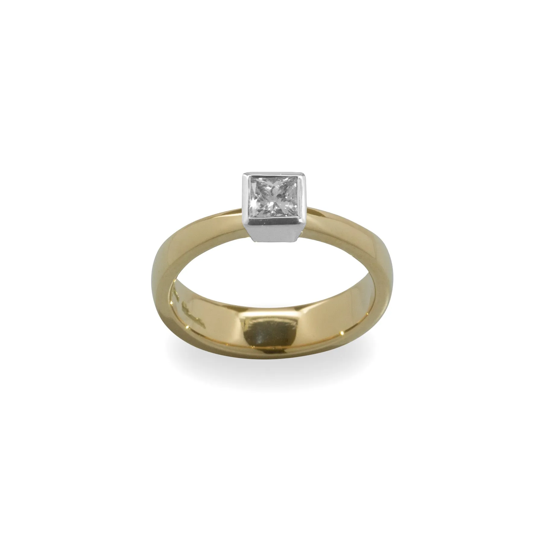 Bi-Tone Diamond Ring