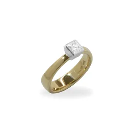 Bi-Tone Diamond Ring