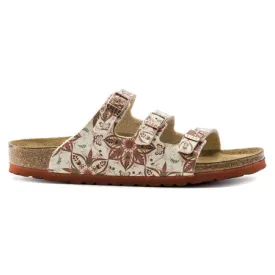 BIRKENSTOCK FLORIDA FRESH BOHO FLOWERS EARTH RED - WOMENS