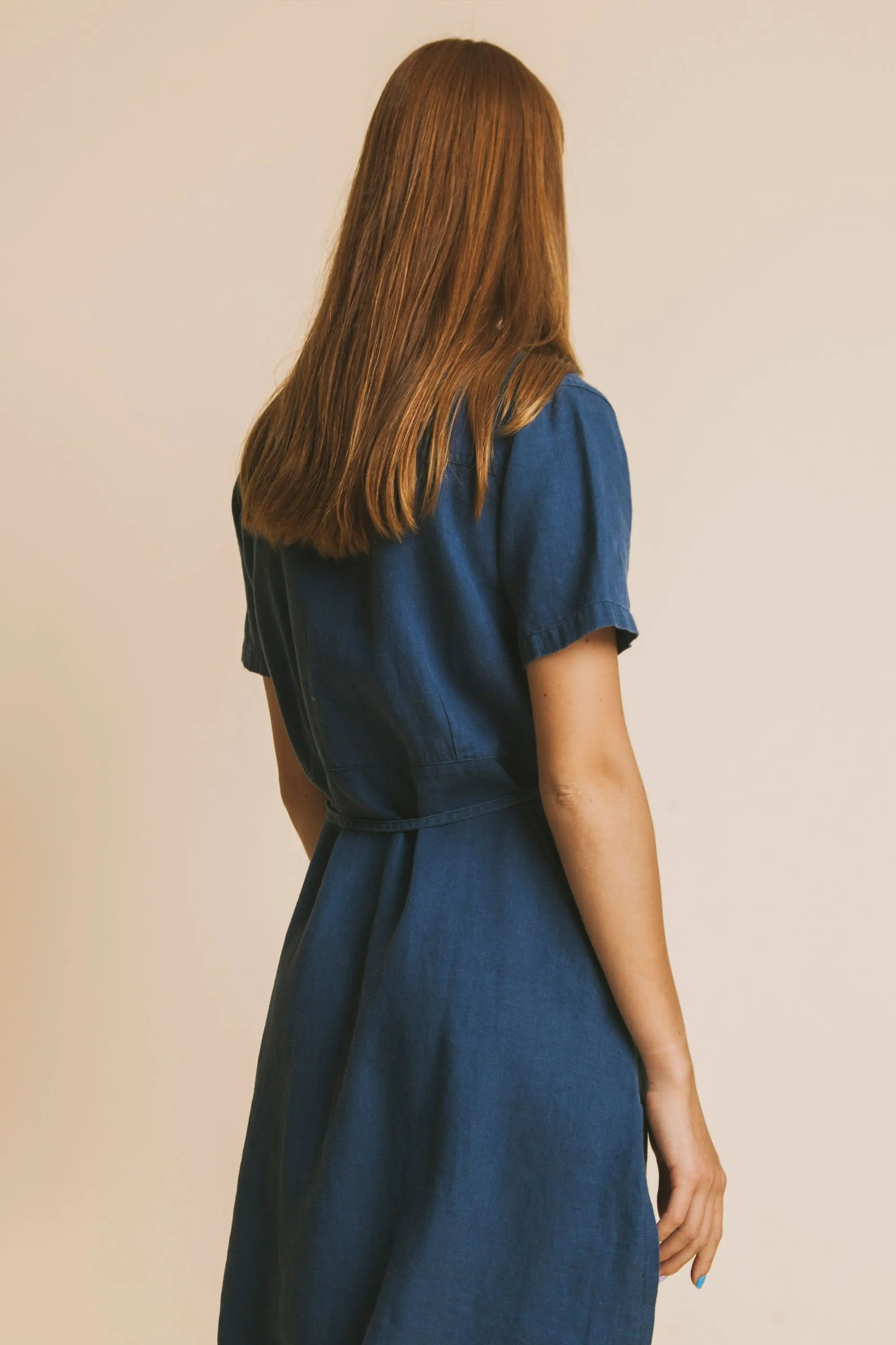 blue hemp karen dress