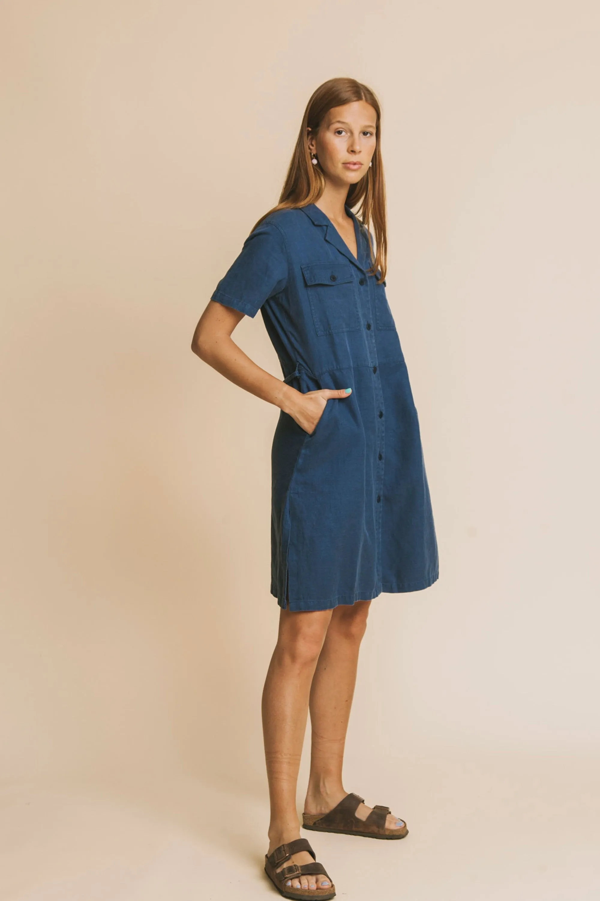 blue hemp karen dress