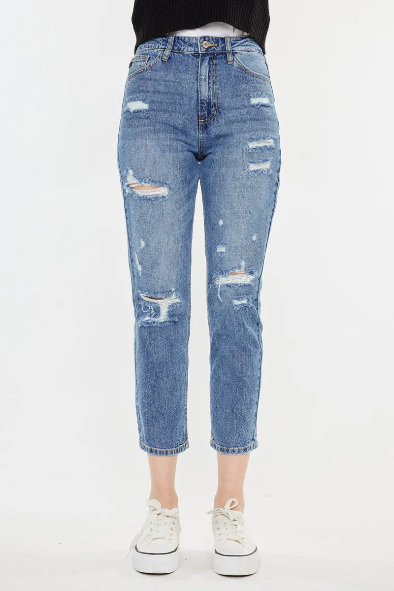 Bobbie Ultra High Rise Straight Leg Jeans