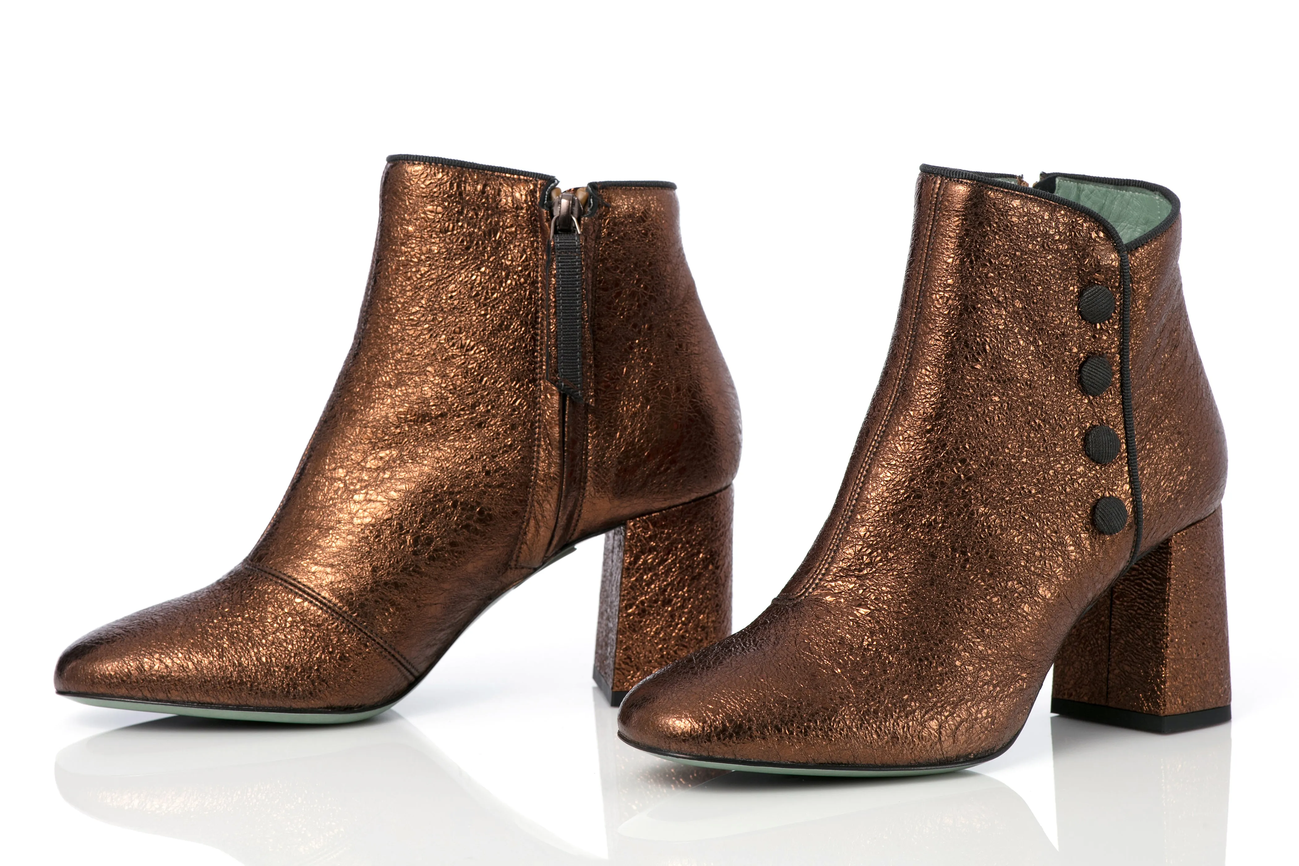 Bronze Crink Bootie