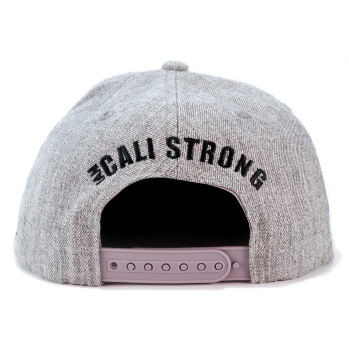 CALI Strong Original Tactical Hat Flat Bill Morale Patch Gray Heather