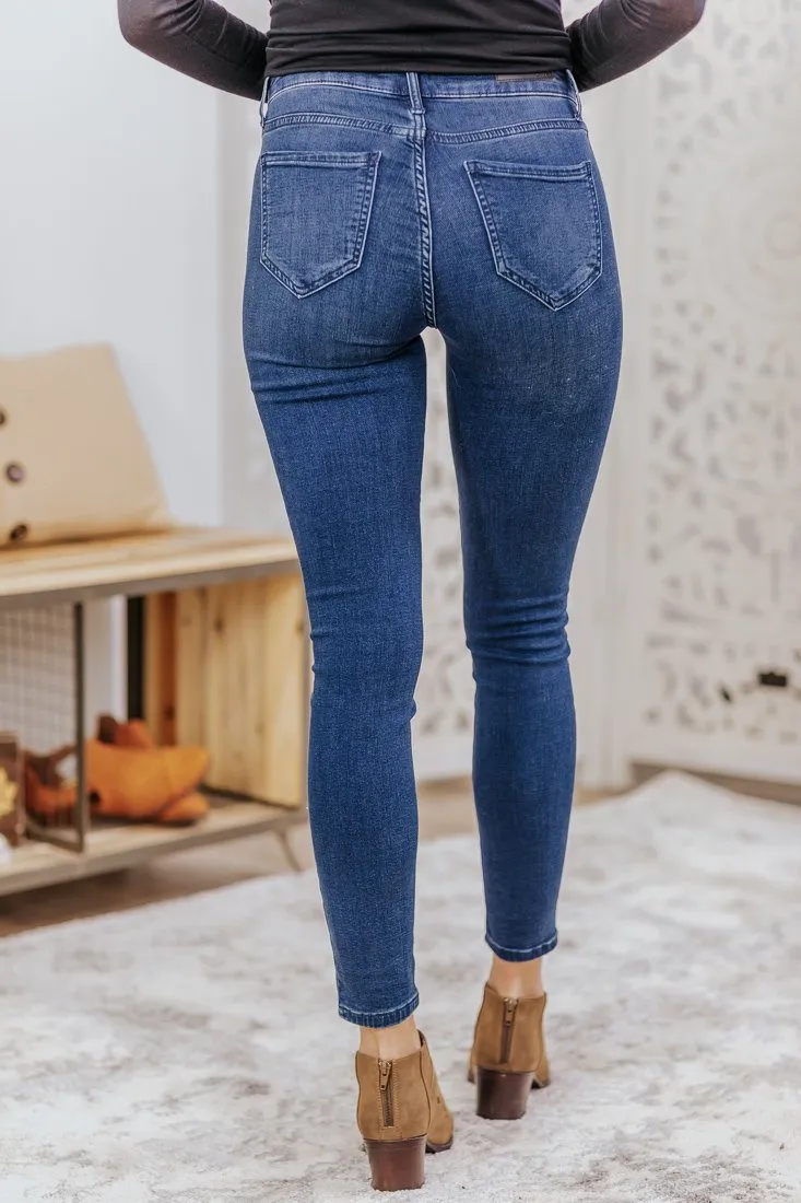 Cecilia Cello Mid Rise Ankle Skinny Jeans