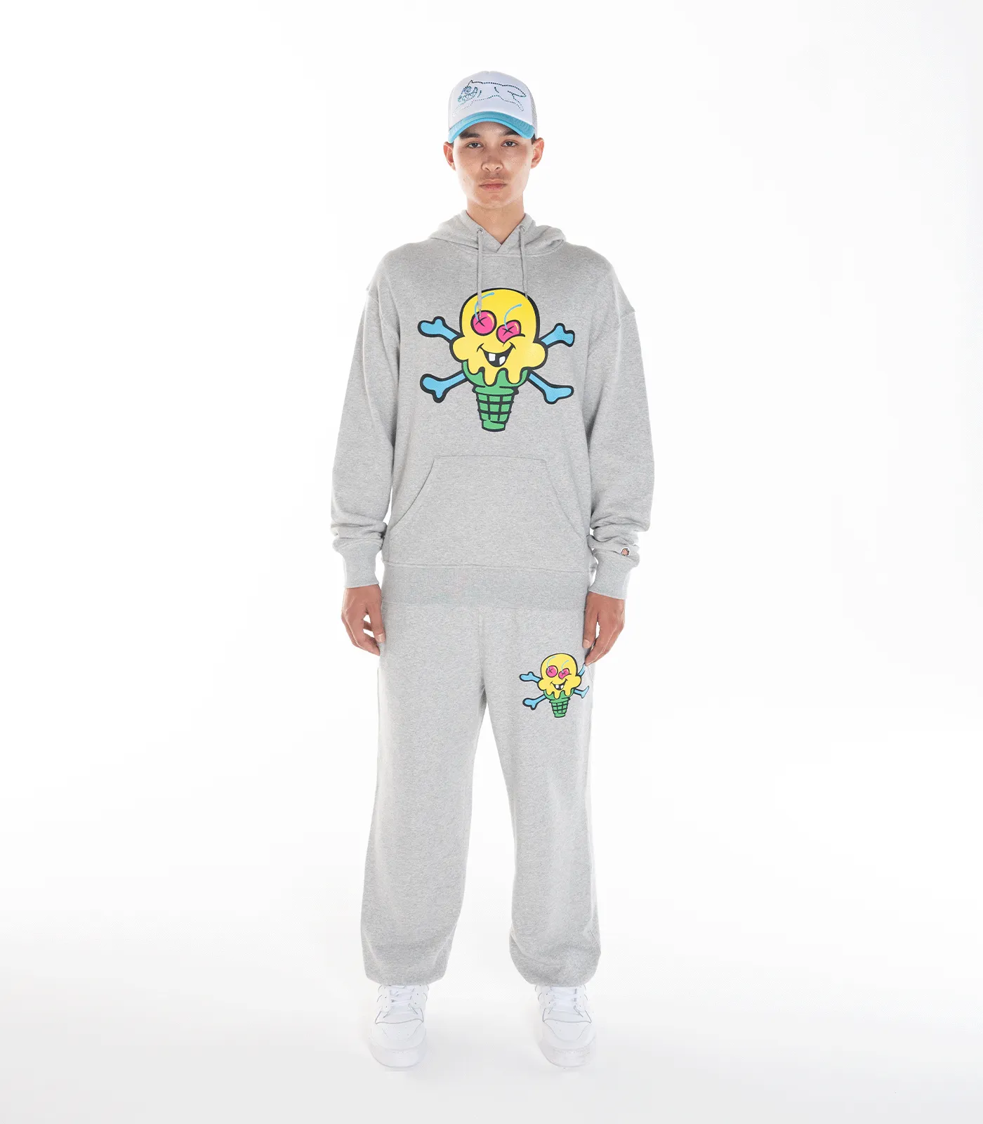 CONES & BONES SWEATPANTS - HEATHER GREY