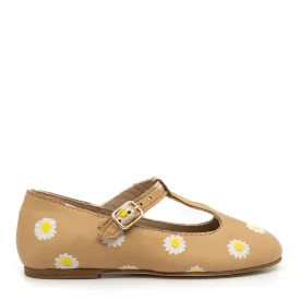 Confetti Nude Sunflower T-Strap Mary Jane