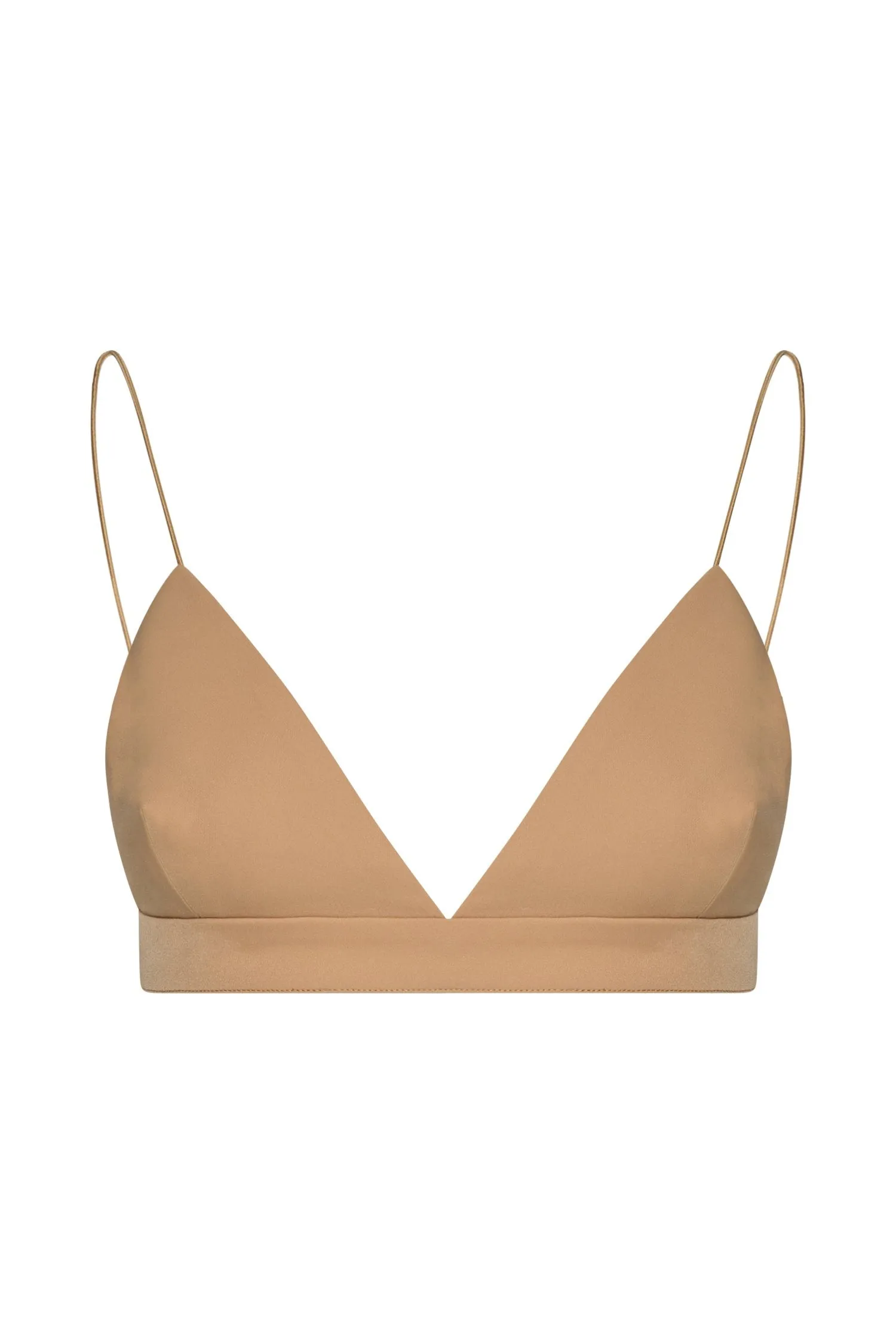 Cynthia Triangle Bralette - Camel