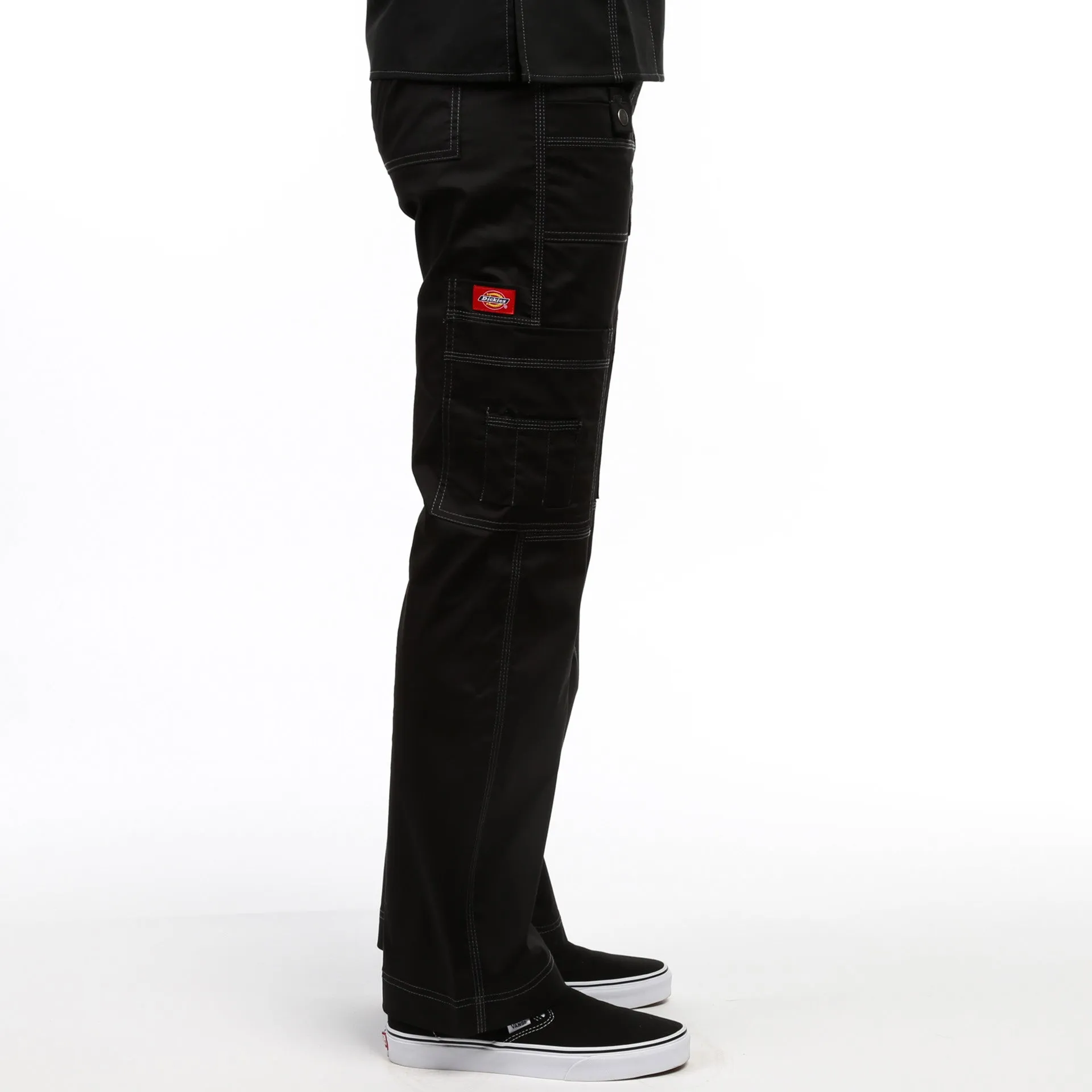 Dickies Jr. Fit Low-Rise Drawstring Cargo Pant - Black